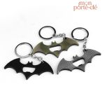 Porte-clé décapsuleur en acier, style Batman
