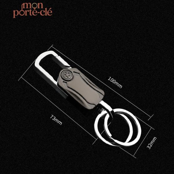 Porte-Clé Design Ouvre-Bière Rotatif