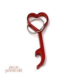 Porte-clé décapsuleur en aluminium