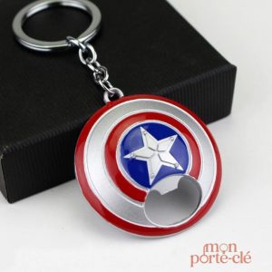 Porte-clé en acier avec décapsuleur Captain America
