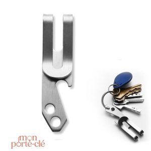 Porte-Clé Décapsuleur design pratique en acier