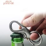 Porte-clé en acier, idéal pour ouvrir vos bouteilles