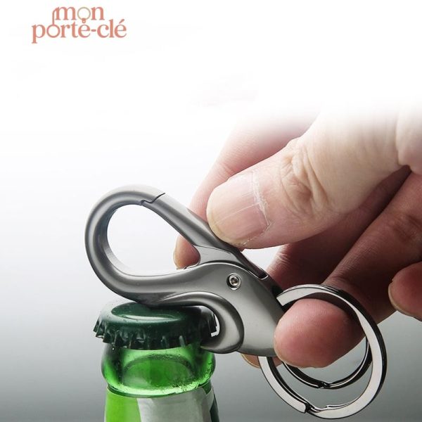 Porte-clé en acier, idéal pour ouvrir vos bouteilles