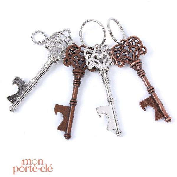 Porte-Clé Décapsuleur Vintage en Acier