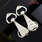 Porte-clé en acier en forme de cœur pour bouteilles