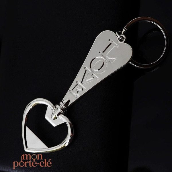 Décapsuleur en acier : porte-clé design élégant