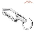 Porte-clé en titane design décapsuleur