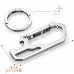 Porte-clé titane, parfait pour ouvrir vos boissons