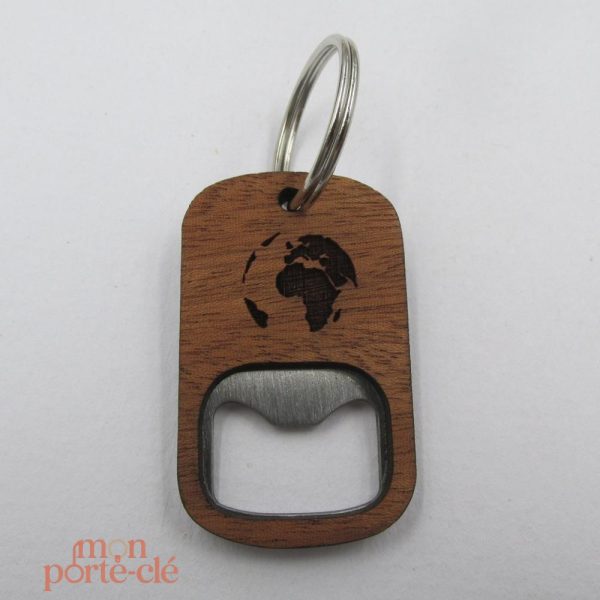 Porte-clé L'Explorateur en bois stylé