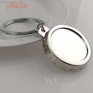 Porte-clé décapsuleur capsule en acier inoxydable