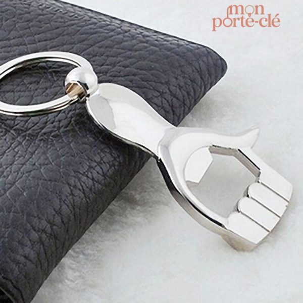 Porte-clé décapsuleur pratique et amusant
