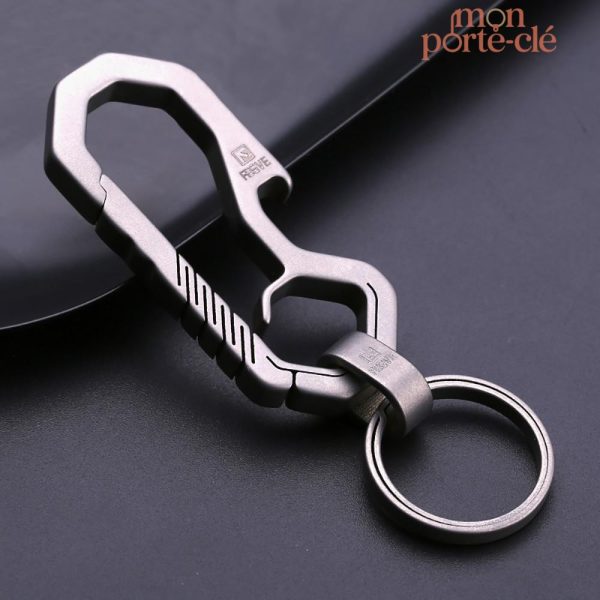 Porte-clé décapsuleur haut de gamme en titane