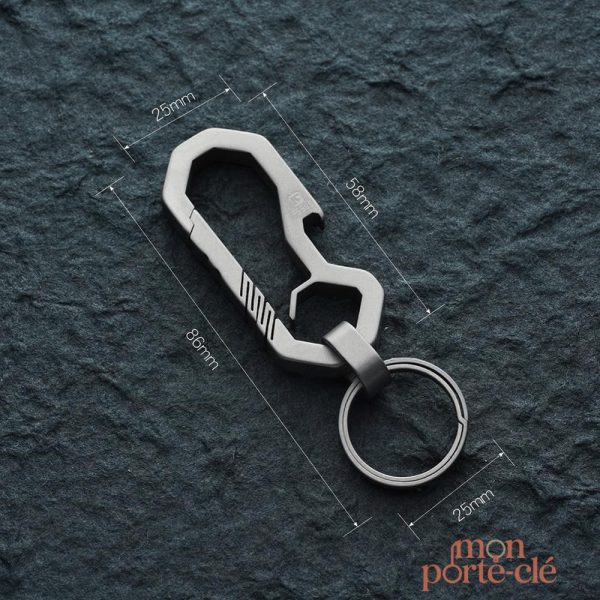 Porte-clé minimaliste avec fonction décapsuleur