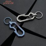 Porte-clé léger en titane, idéal pour quotidien