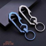 Porte-clé en titane, accessoire utile et stylé