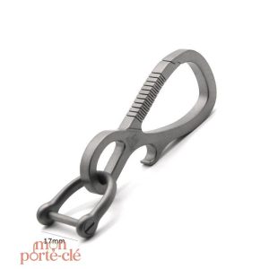 Porte-Clé Décapsuleur en titane élégant et pratique