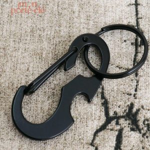 Décapsuleur pratique en porte-clé noir