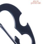 Porte-clé multifonction en inox décapsuleur