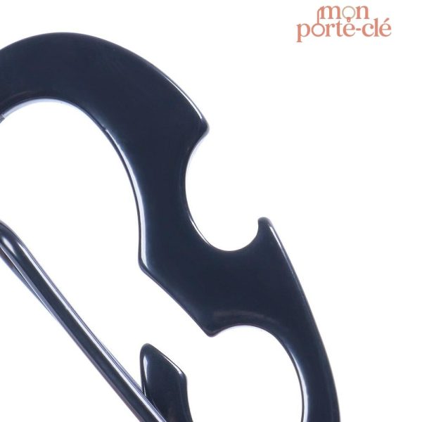 Porte-clé multifonction en inox décapsuleur