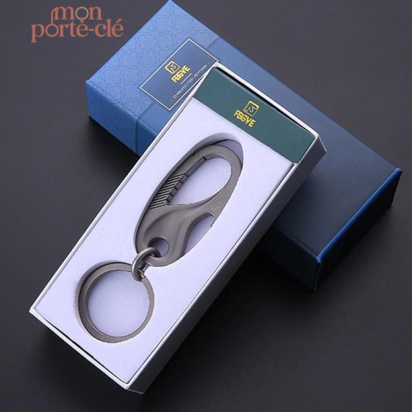 Porte-Clé titane, outil 2-en-1 pratique