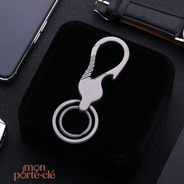 Décapsuleur métallique : Porte-Clé Titane stylé