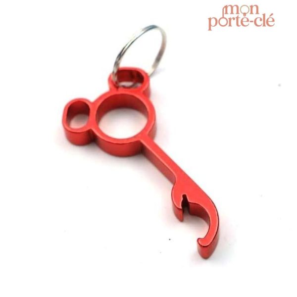 Porte-clé décapsuleur Mickey Mouse en aluminium