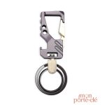 Mousqueton décapsuleur en acier pour porte-clés