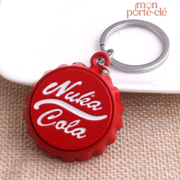 Porte-clé en acier avec fonction décapsuleur