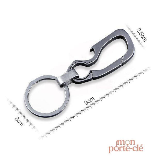 Porte-clé décapsuleur Titanium Originals en titane - vue 2