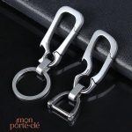 Porte-clé compact en titane, décapsuleur fonctionnel