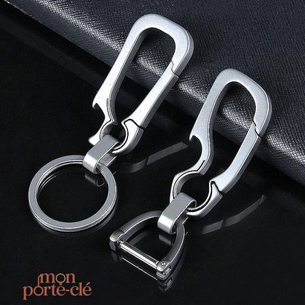 Porte-clé compact en titane, décapsuleur fonctionnel
