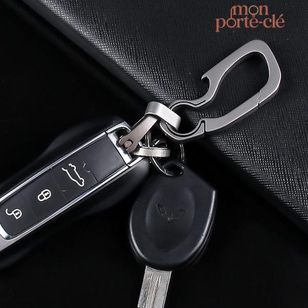 Porte-clé titane avec décapsuleur, léger et durable