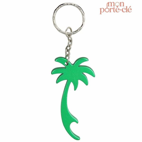 Porte-clé décapsuleur en aluminium - Le Palmier