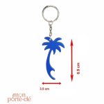 Accessoire en aluminium, porte-clé décapsuleur palmier