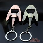 Porte-clé décapsuleur La Fusée en acier