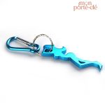 Décapsuleur porte-clé au design Pin Up en aluminium