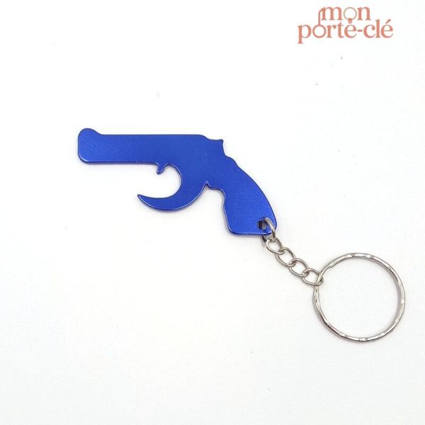 Décapsuleur en forme de pistolet pour porte-clé