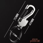 Porte-clé chic et utile : décapsuleur en acier