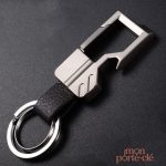 Porte-clé décapsuleur en acier, outil pratique pour soirées