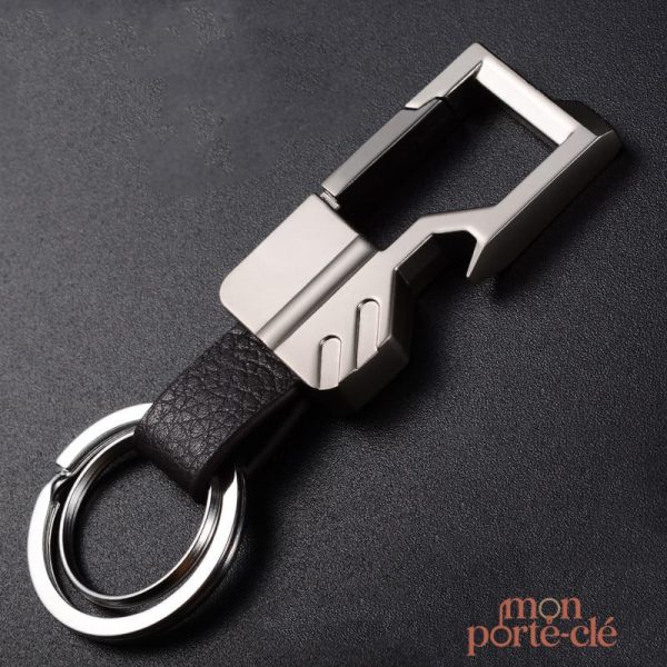 Porte-clé décapsuleur en acier, outil pratique pour soirées