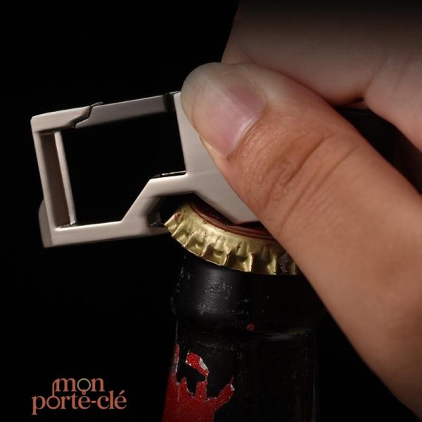 Décapsuleur élégant en acier, parfait en porte-clé