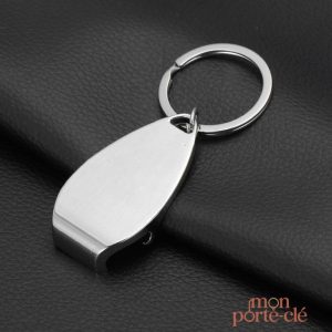 Porte-clé décapsuleur Simple en acier