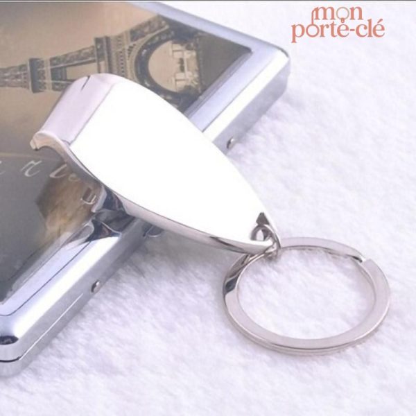 Porte-clé fonctionnel en acier, idéal pour les bouteilles
