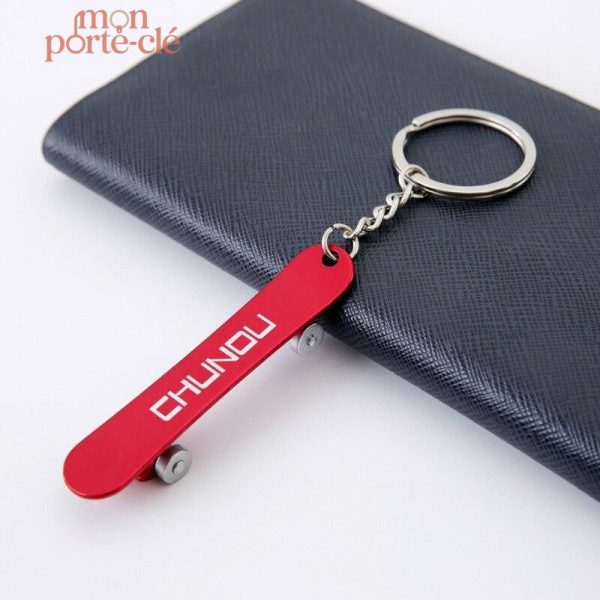 Porte-clé décapsuleur Skate Chun-Ou en aluminium