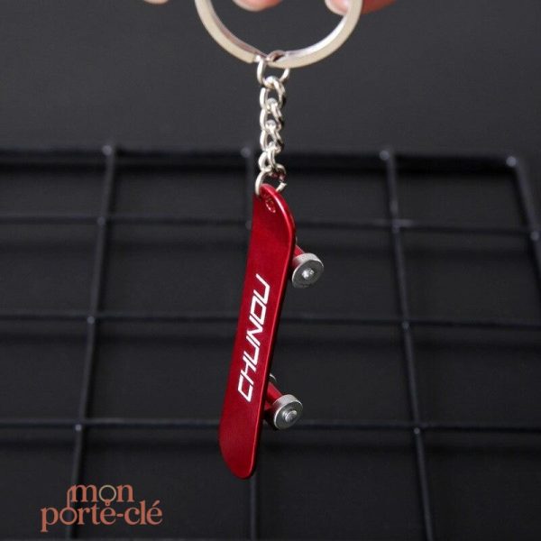 Porte-clé unique en aluminium avec fonction décapsuleur