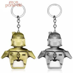 Porte-clé décapsuleur Boba Fett en acier