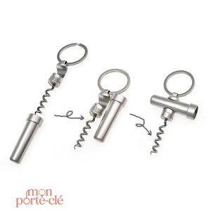 Décapsuleur porte-clé pratique et élégant en acier