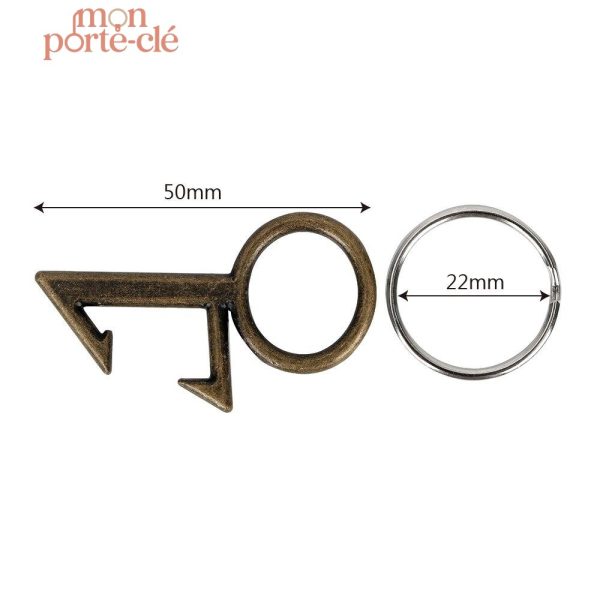 Décapsuleur élégant et fonctionnel en porte-clé vintage