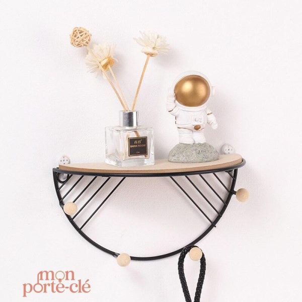 Étagère circulaire pour porte-clés moderne et pratique