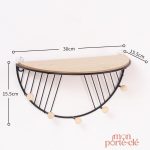 Rangement mural pour clés et accessoires divers